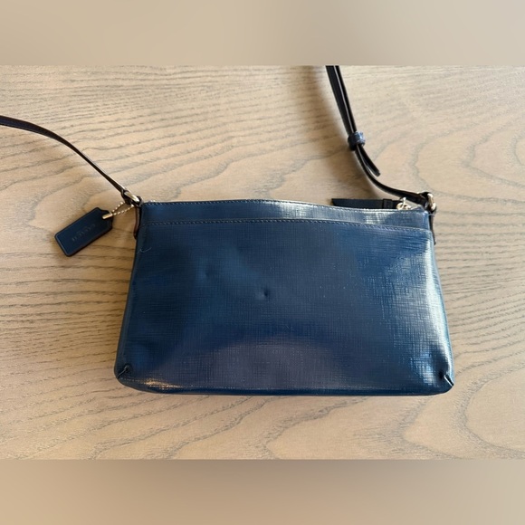 Coach Darcy Bow East West Crossbody Bag – Royal Blue Leather, Silver Hardware - Picture 6 of 6